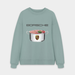 Мужской свитшот oversize без начеса хлопок Borsche