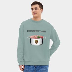 Мужской свитшот oversize без начеса хлопок Borsche - фото 2