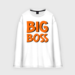 Мужской лонгслив oversize хлопок Big Boss