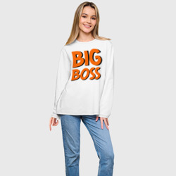 Женский лонгслив oversize хлопок Big Boss - фото 2