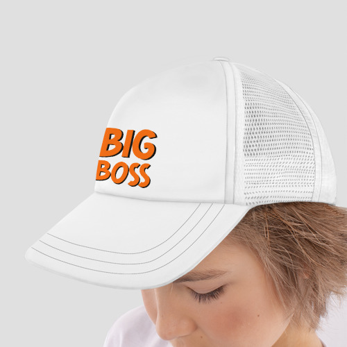 Детская кепка тракер Big Boss, цвет белый - фото 4