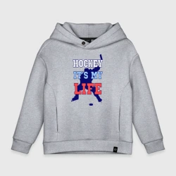 Детское худи Oversize хлопок Хоккей – моя жизнь
