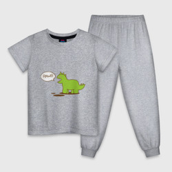 Детская пижама хлопок Динозаврик