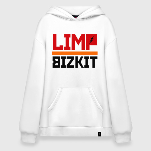 Худи SuperOversize хлопок Limp Bizkit 2, цвет белый