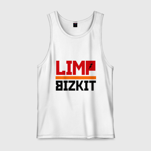 Мужская майка хлопок Limp Bizkit 2, цвет белый