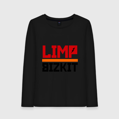 Женский лонгслив хлопок Limp Bizkit 2, цвет черный