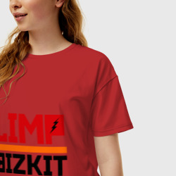 Женская футболка хлопок Oversize Limp Bizkit 2 - фото 2