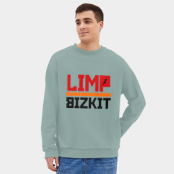 Мужской свитшот oversize без начеса хлопок Limp Bizkit 2 - фото 2