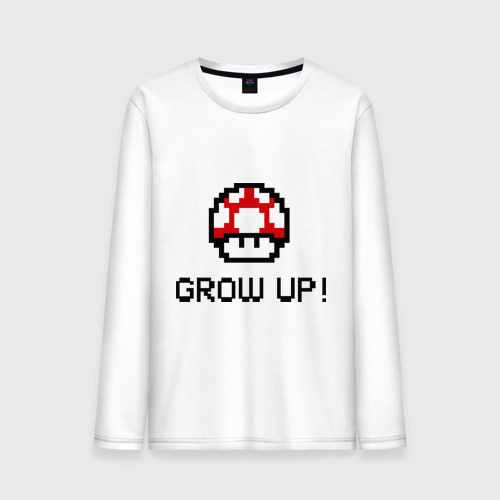 Мужской лонгслив хлопок Grow up! Фото 01 Мужской лонгслив хлопок Grow up! Фото 01