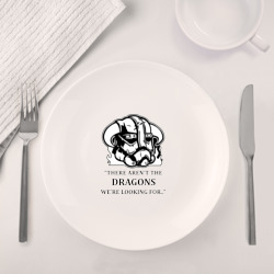 Набор: тарелка + кружка Skyrim – тут нет драконов - фото 2
