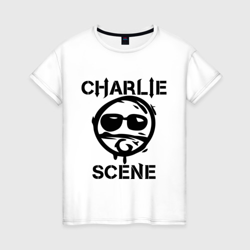 Женская футболка хлопок Charlie Scene (HU), цвет белый