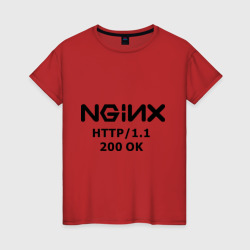 Женская футболка хлопок Nginx 200 ok