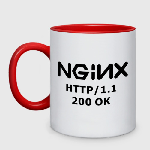 Кружка двухцветная Nginx 200 ok