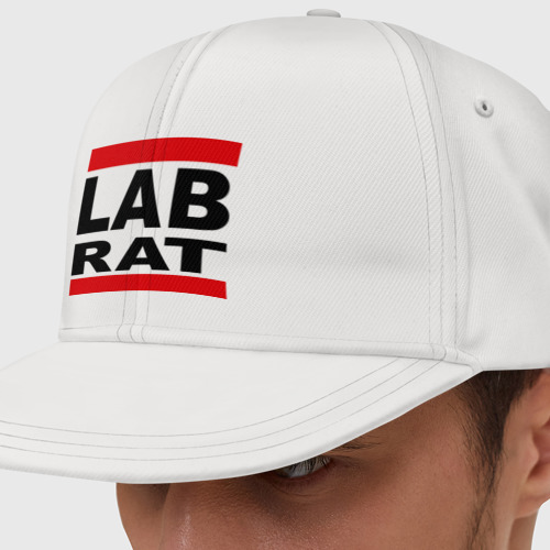 Кепка снепбек с прямым козырьком Lab Rat, цвет белый