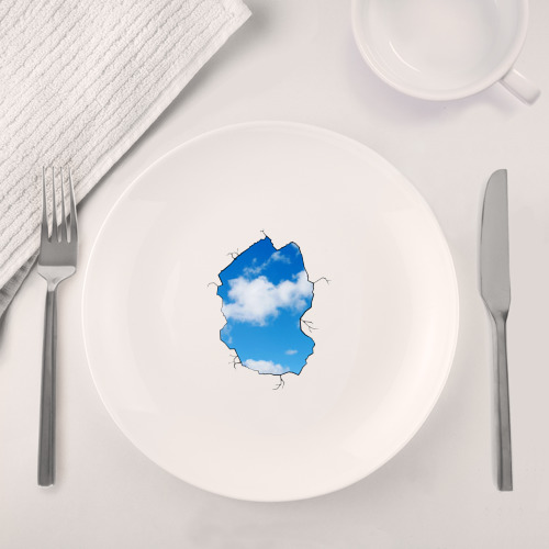 Набор: тарелка + кружка Небо. Бэнкси - фото 4