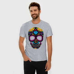 Мужская футболка хлопок Slim Skull mexica - фото 2