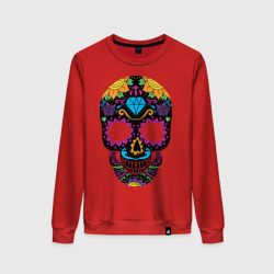 Женский свитшот хлопок Skull mexica