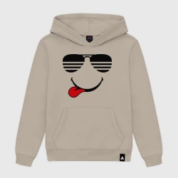 Женская толстовка хлопок Мы на позитиве язык слева