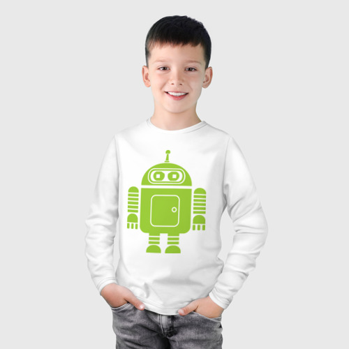 Детский лонгслив хлопок Android-bender. - фото 3