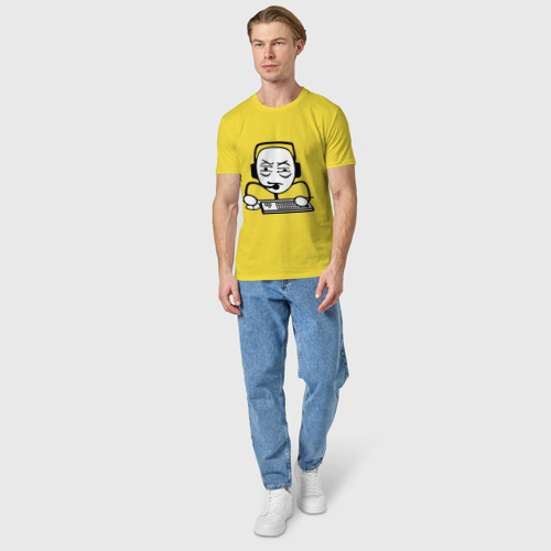 Мужская футболка хлопок Геймер, цвет желтый - фото 5