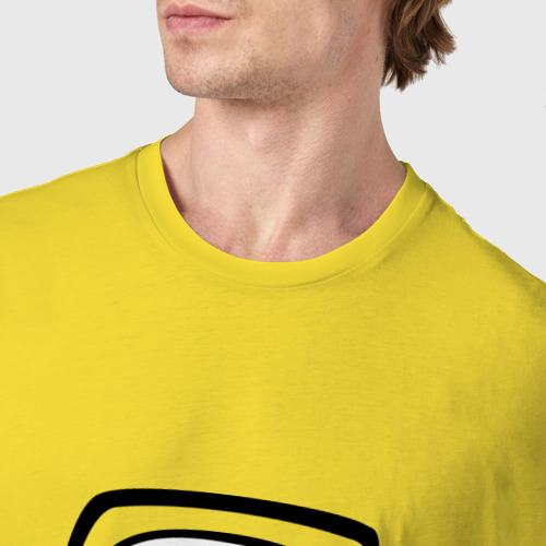 Мужская футболка хлопок Геймер, цвет желтый - фото 6