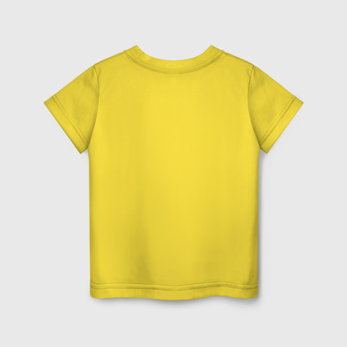 Детская футболка хлопок Keep calm and be swag, цвет желтый - фото 2