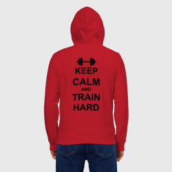 Мужская толстовка на молнии хлопок Keep calm and train hard - фото 2