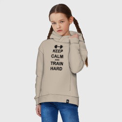 Детское худи Oversize хлопок Keep calm and train hard - фото 2