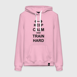 Женская толстовка хлопок Keep calm and train hard