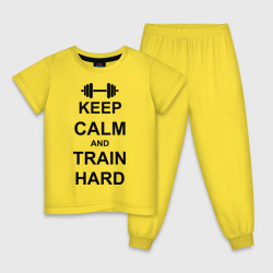 Детская пижама хлопок Keep calm and train hard