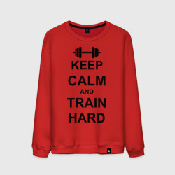 Мужской свитшот хлопок Keep calm and train hard