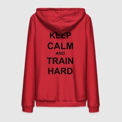 Мужская толстовка на молнии хлопок Keep calm and train hard