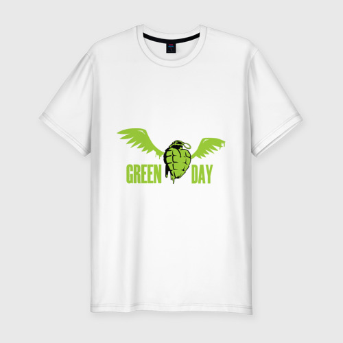 Мужская футболка хлопок Slim Green day