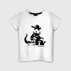 Gangsta rat Banksy – Футболка из хлопка с принтом купить со скидкой в -20%