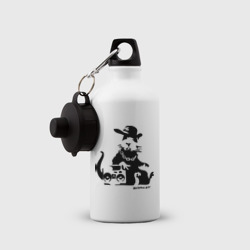 Бутылка спортивная Gangsta rat Banksy - фото 2
