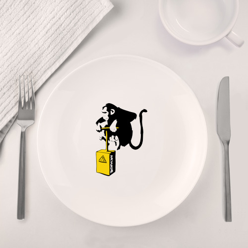 Набор: тарелка + кружка TNT monkey Banksy - фото 4