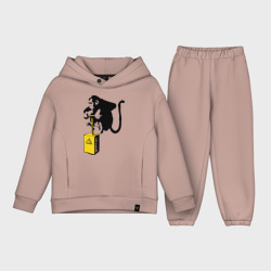 Детский костюм хлопок Oversize TNT monkey Banksy