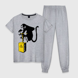 Женская пижама хлопок TNT monkey Banksy