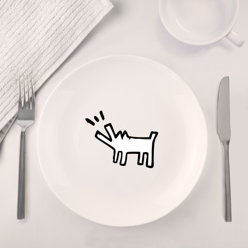Набор: тарелка + кружка Собака Banksy - фото 4
