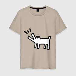 Мужская футболка хлопок Собака Banksy