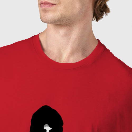Мужская футболка хлопок Keep your coinns, цвет красный - фото 6
