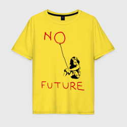 Мужская футболка хлопок Oversize No future Banksy