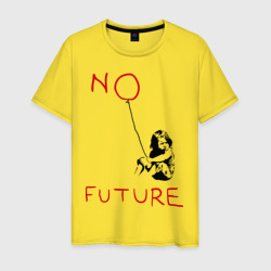 Мужская футболка хлопок No future Banksy