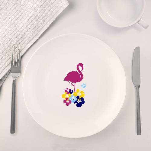 Набор: тарелка + кружка Фламинго - фото 4