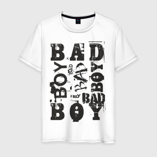 Мужская футболка хлопок Bad boy, цвет белый