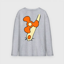 Женский лонгслив oversize хлопок Пропеллер на спине