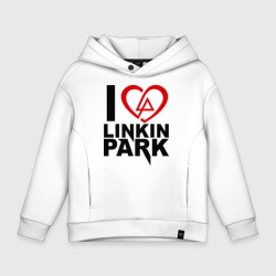 Детское худи Oversize хлопок I love Linkin Park