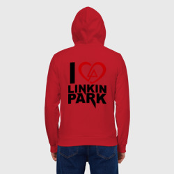 Мужская толстовка на молнии хлопок I love Linkin Park - фото 2