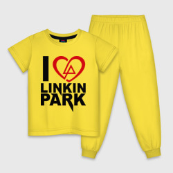 Детская пижама хлопок I love Linkin Park