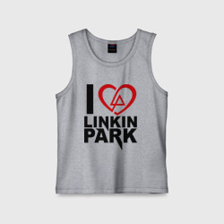 Детская майка хлопок I love Linkin Park